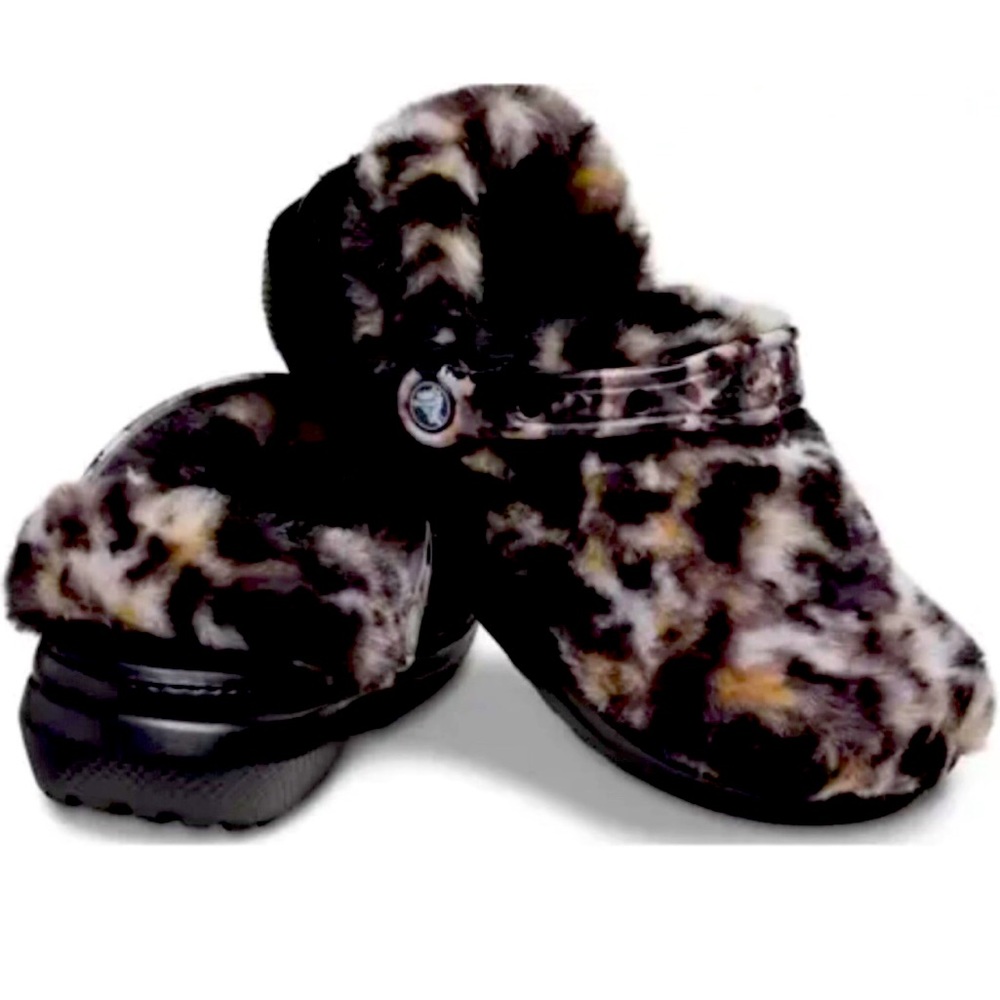 ❤️ CROCS ❤️ RARE COLLECTION LUXURY TIE DYE CLASSIC FUR SURE UNISEX FOOTWEAR . - Picture 1 of 6